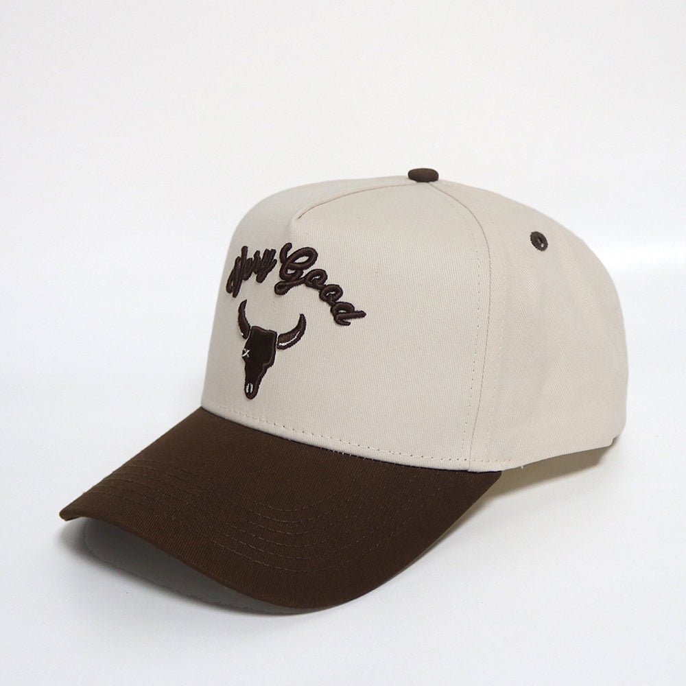 'Very Good' Two Tone Snapback- Mocha