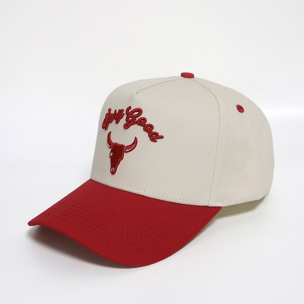 'Very Good' Two Tone Snapback- Cherry