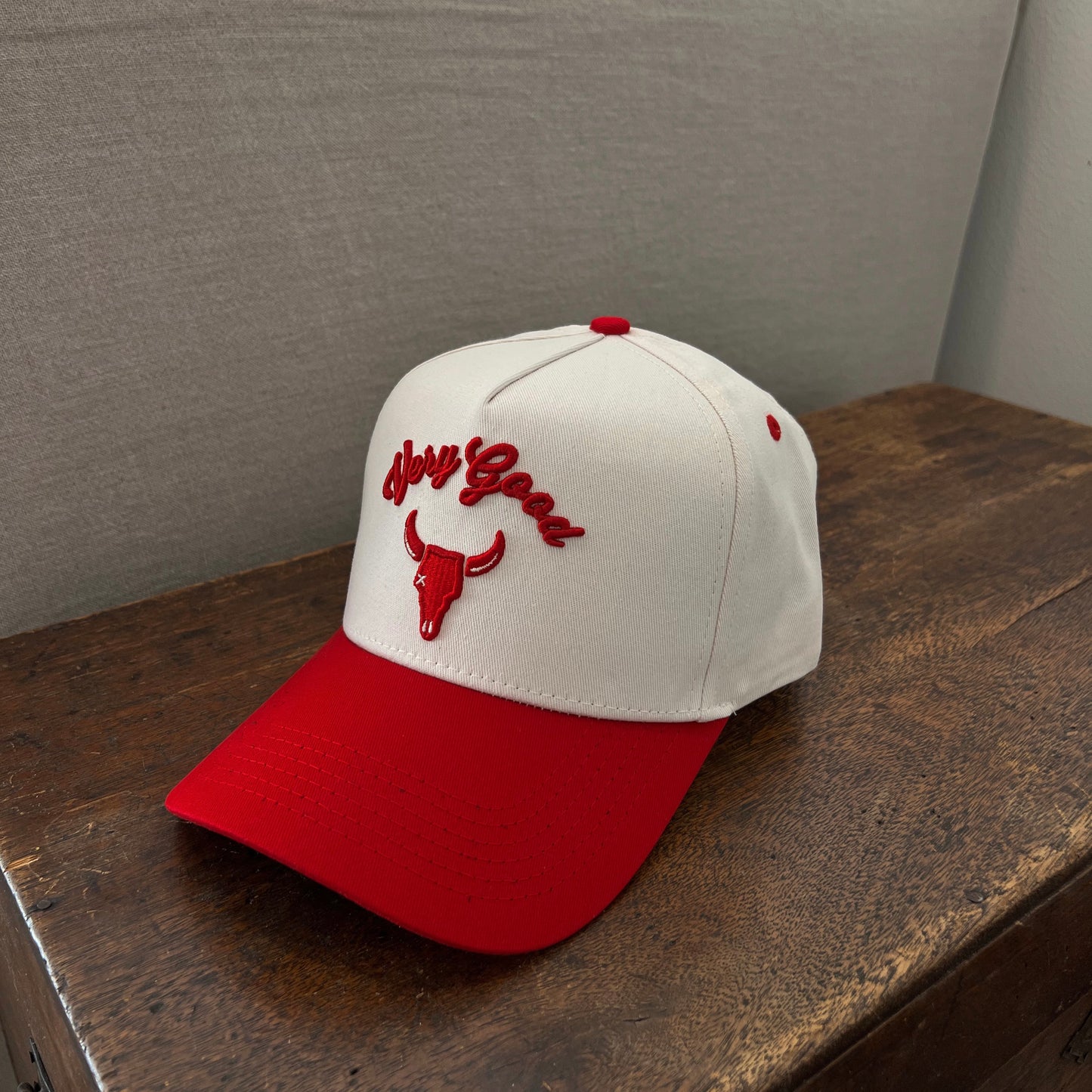 'Very Good' Two Tone Snapback- Cherry
