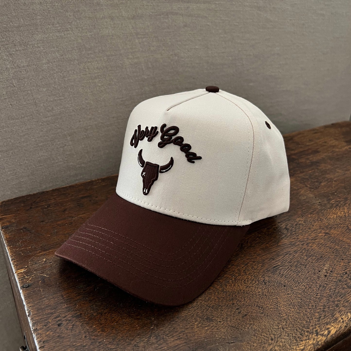 'Very Good' Two Tone Snapback- Mocha